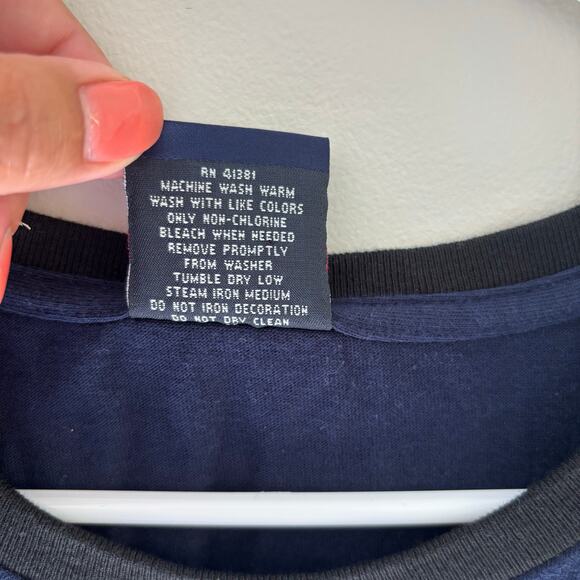 Vintage Polo Sport Ralph Lauren USA Patriotic Eagle Ringer T Shirt Size XL - Picture 3 of 5